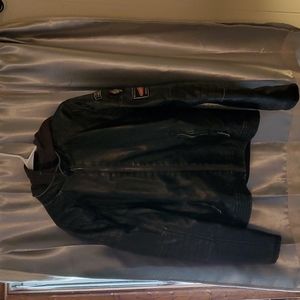 Leather coat